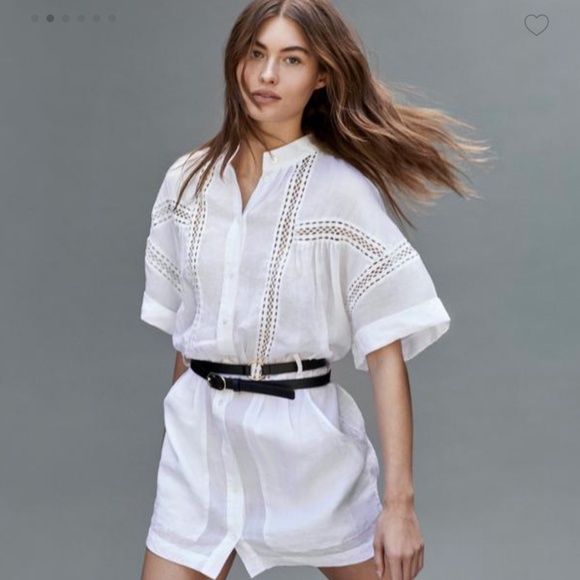 frame twisted pleat dress